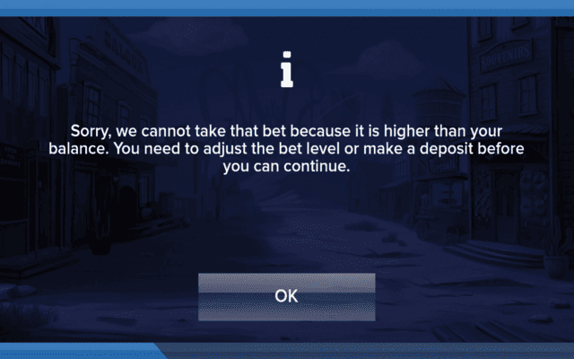 Pirots 3 Bet Too High Error