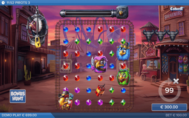 Pirots 3 Gameplay After Bet
