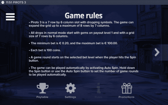 Pirots 3 Game Rules Page 1