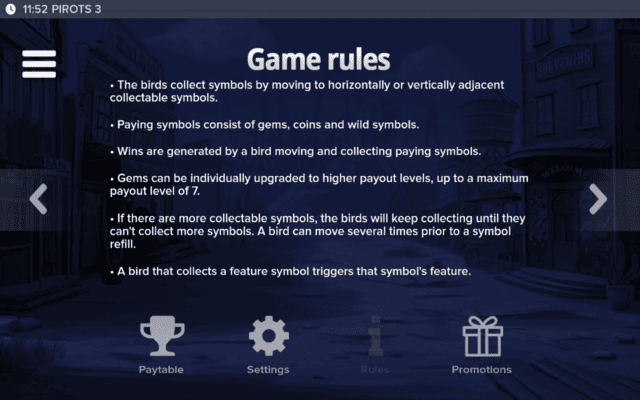 Pirots 3 Game Rules Page 3